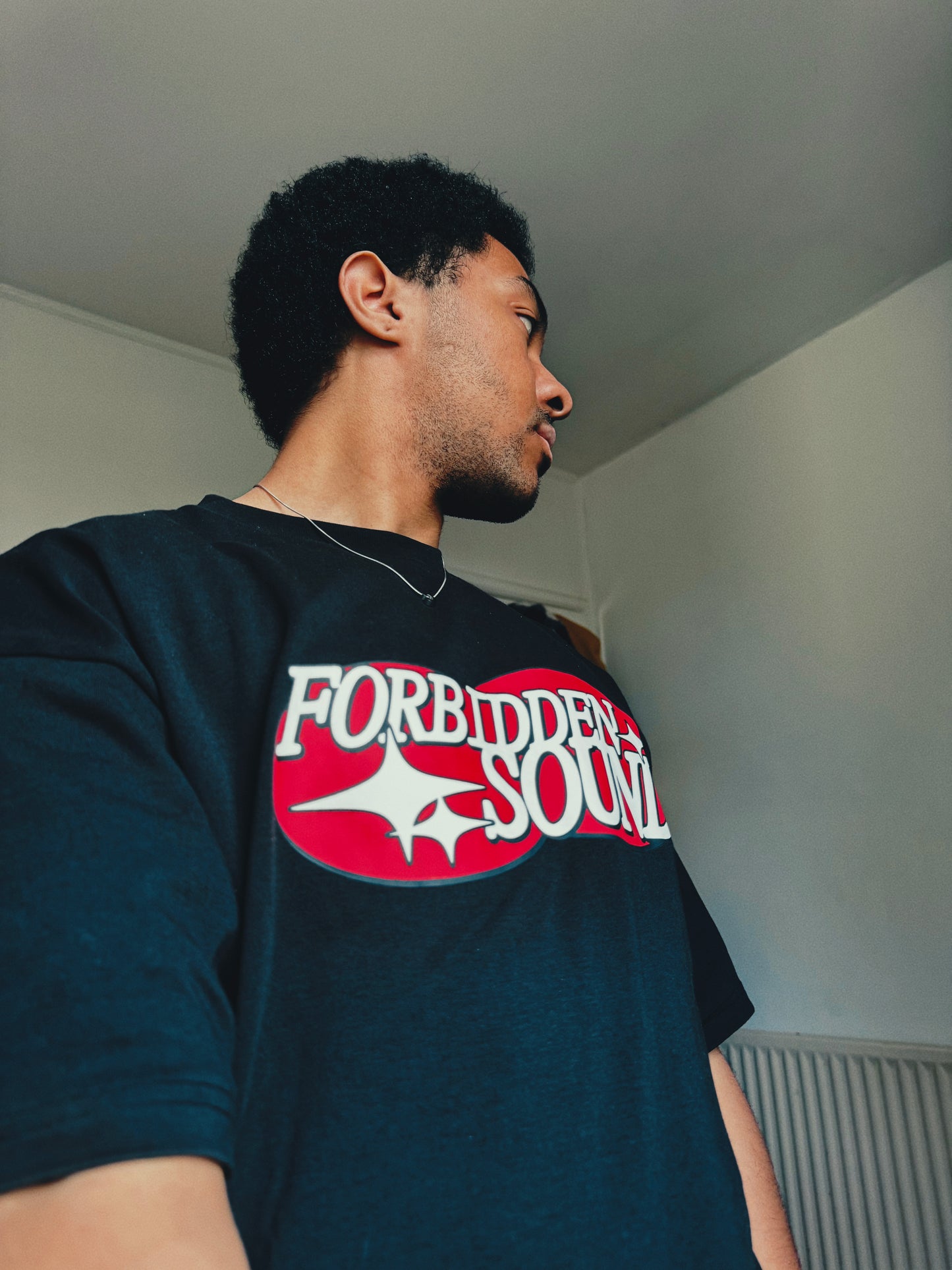 Forbidden Sound Oversize Tee - Red Alert
