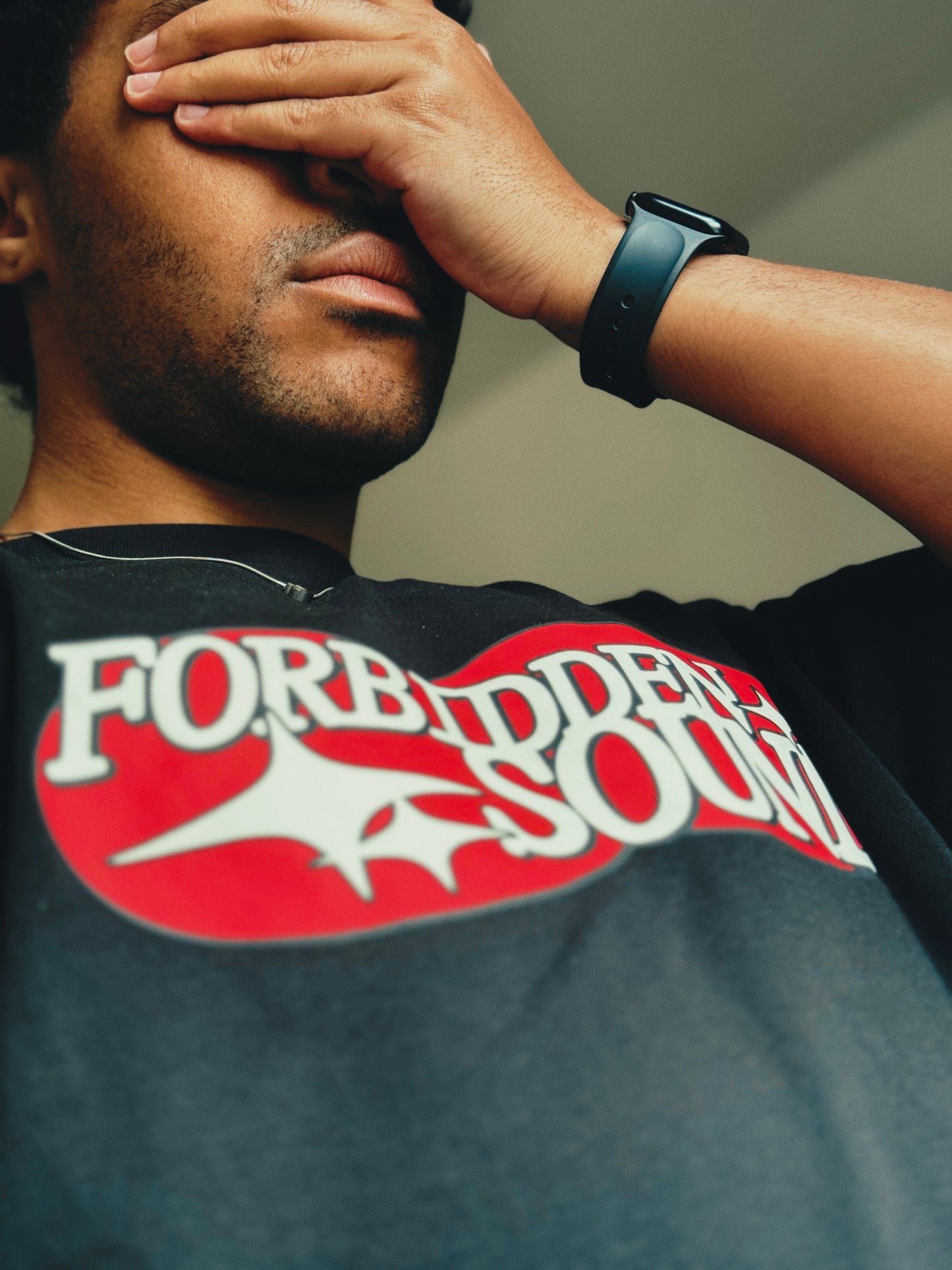 Forbidden Sound Oversize Tee - Red Alert