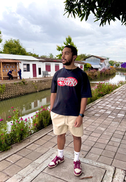 Forbidden Sound Oversize Tee - Red Alert